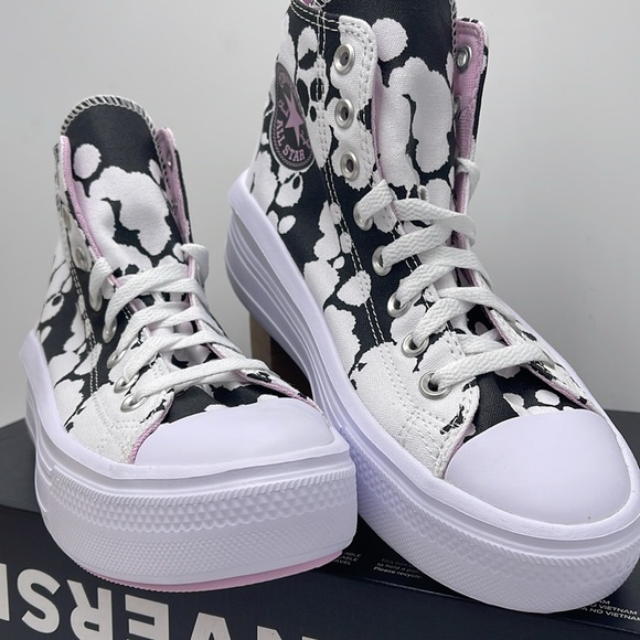 Converse WMNS CTAS MOVE HI
WHITE/BLACK/LT ARCTIC PINK A01361C Platforms Sneakers - Picture 6 of 16